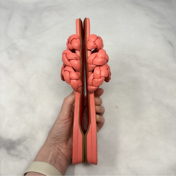 Christian Louboutin Marmela Leather Braided Square Toe Slide Mule Flat Sandals - Picture 8 of 15